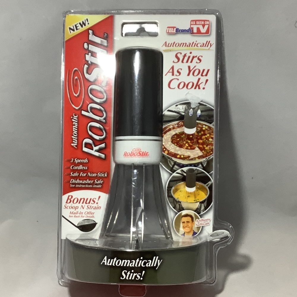 As Seen On TV RoboStir Automatic Stirs - Black and White
